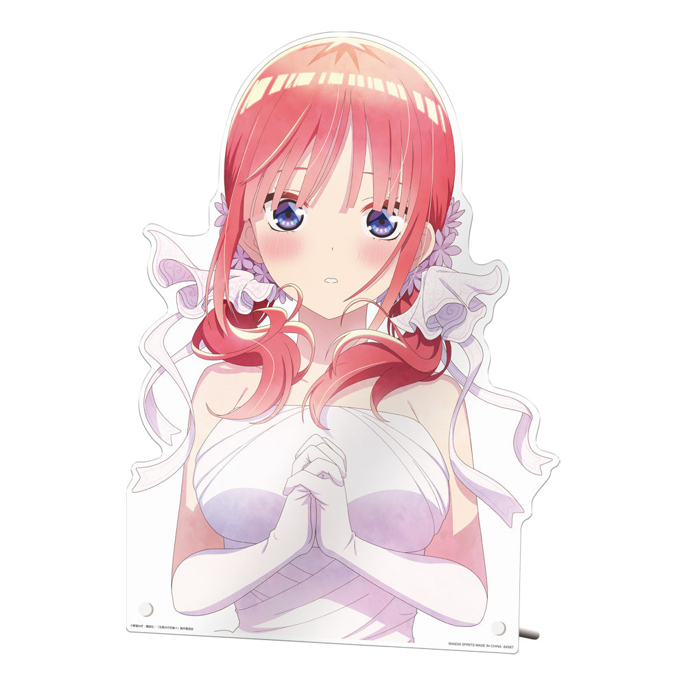 ICHIBAN KUJI THE QUINTESSENTIAL QUINTUPLETS - MEMORIAL COLLECTIONS - C PRIZE - BUST UP ACRYLIC BOARD [NAKANO NINO WEDDING]