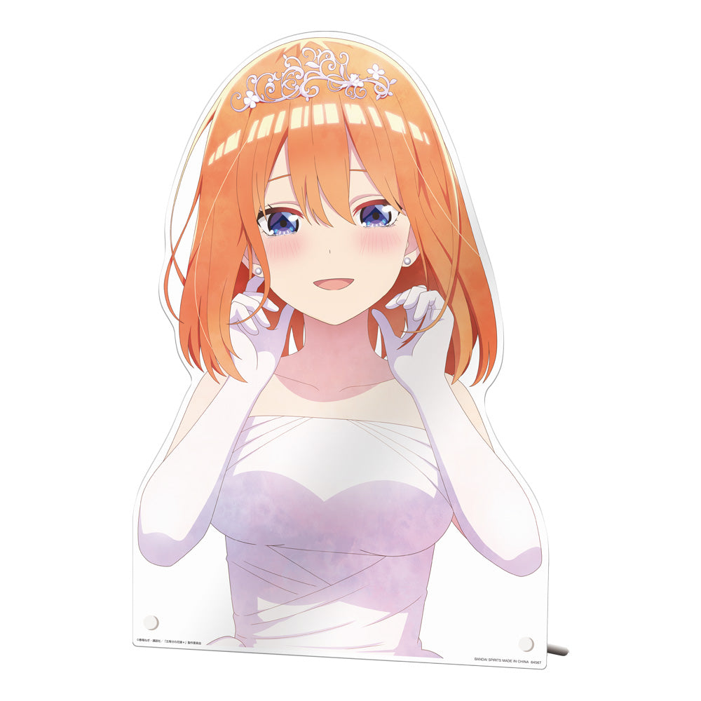 ICHIBAN KUJI THE QUINTESSENTIAL QUINTUPLETS - MEMORIAL COLLECTIONS - E PRIZE - BUST UP ACRYLIC BOARD [NAKANO YOTSUBA WEDDING]