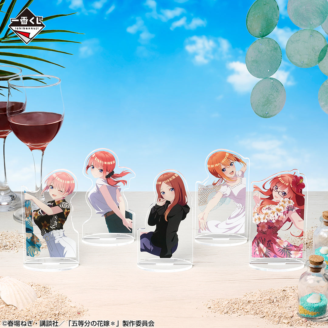 ICHIBAN KUJI THE QUINTESSENTIAL QUINTUPLETS - MEMORIAL COLLECTIONS - G PRIZE - ACRYLIC STAND Complete Set 10 Types