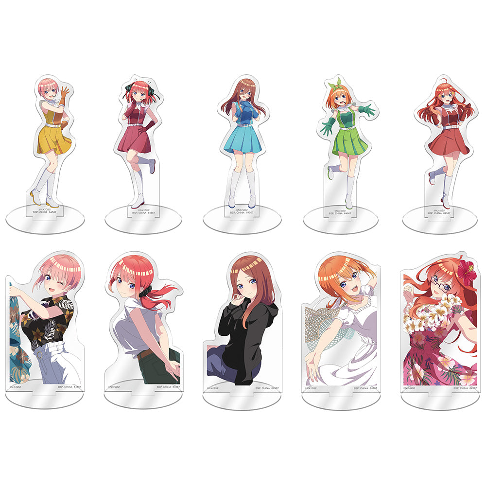 ICHIBAN KUJI THE QUINTESSENTIAL QUINTUPLETS - MEMORIAL COLLECTIONS - G PRIZE - ACRYLIC STAND Complete Set 10 Types