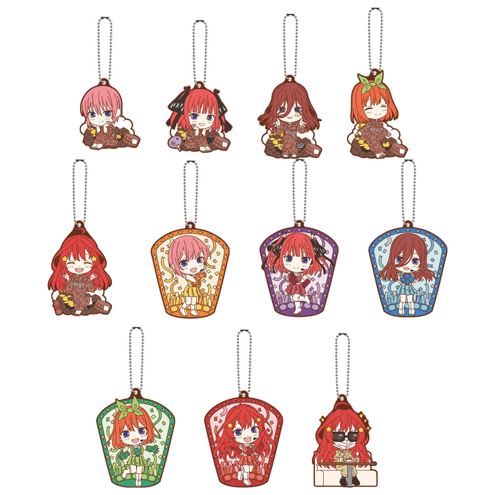 ICHIBAN KUJI THE QUINTESSENTIAL QUINTUPLETS - MEMORIAL COLLECTIONS - I PRIZE - RUBBER CHARM Complete Set 11 Types