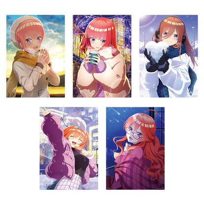 ICHIBAN KUJI THE QUINTESSENTIAL QUINTUPLETS SHARING THE WARMTH - K PRIZE ORIGINAL ILLUSTRATION BOARD - COMPLETE SET OF 5 TYPES