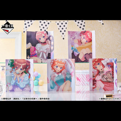 ICHIBAN KUJI THE QUINTESSENTIAL QUINTUPLETS SHARING THE WARMTH - M PRIZE ART LAYER COLLECTION - COMPLETE SET OF 10 TYPES