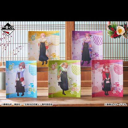 ICHIBAN KUJI THE QUINTESSENTIAL QUINTUPLETS SHARING THE WARMTH - M PRIZE ART LAYER COLLECTION - COMPLETE SET OF 10 TYPES