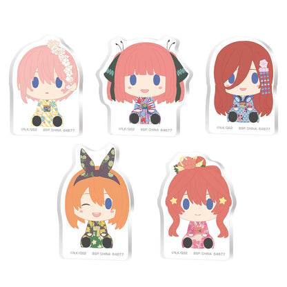 ICHIBAN KUJI THE QUINTESSENTIAL QUINTUPLETS SHARING THE WARMTH - N PRIZE ACRITZ STAND - COMPLETE SET OF 5 TYPES