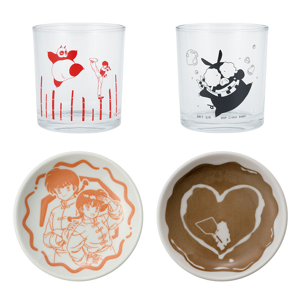 ICHIBAN KUJI TV ANIME RANMA 1/2 - F PRIZE ASSORTED TABLEWARE - COMPLETE SET OF 4 TYPES
