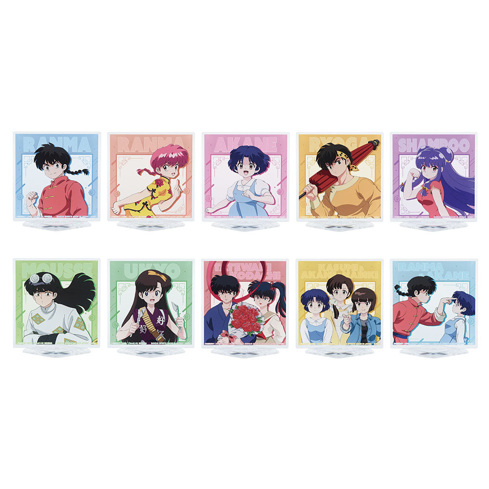 ICHIBAN KUJI TV ANIME RANMA 1/2 - H PRIZE ACRYLIC STAND - COMPLETE SET OF 10 TYPES