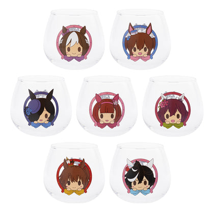 ICHIBAN KUJI UMA MUSUME PRETTY DERBY - 10TH EDITION - F PRIZE - SMALL GLASS Complete Set 7 Types