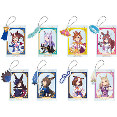 Ichiban Kuji Uma Musume Pretty Derby - 10TH Edition - H Prize - Clear Twin Card Charm Complete Set 8 Types