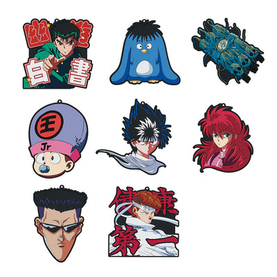 Ichiban Kuji Yu Yu Hakusho Dark Martial Arts Tournament Edition - F Prize Rubber Coaster Complete Set of 8 Types