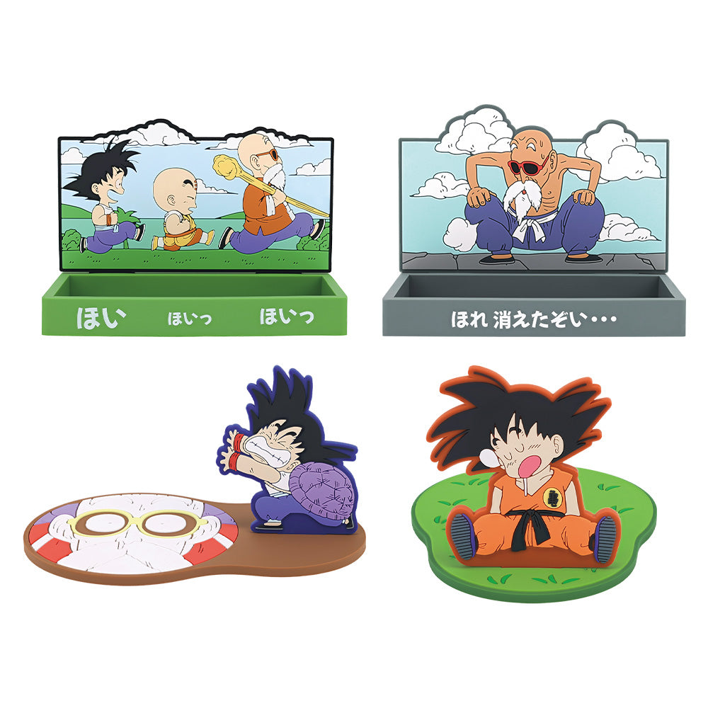 ICHIBAN KUJI DRAGON BALL - DRAGON HISTORY - D PRIZE - Rubber Case & Rubber Coaster Complete Set 4 Types