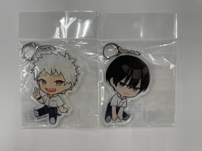 The Summer Hikaru Died Art Exhibition - Characters Chibi Acrylic Keychains Complete Set of 2