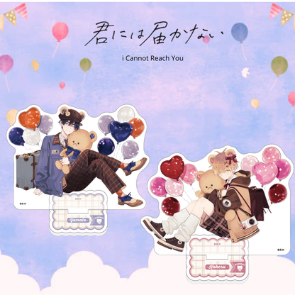 I Cannot Reach You - Original Illustration Acrylic Stand Character Teddy Bear (2 Types) [Pre-order Jul 2026] (Copy)