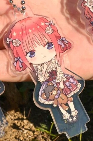 Hiko Kuji The Quintessential Quintuplets - I Prize Deformed Clear Keychain Complete Set of 5 Types