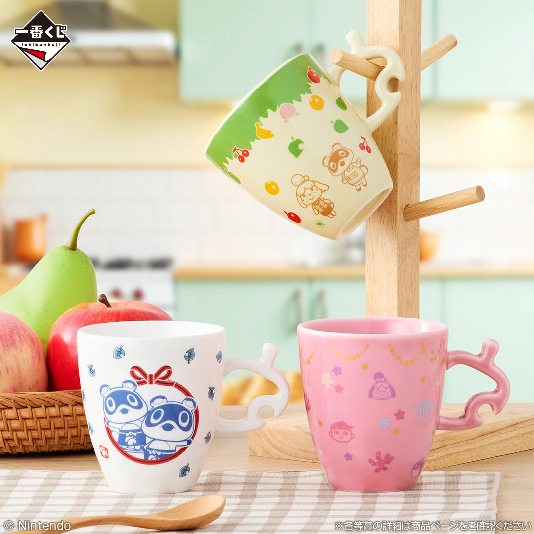 Ichiban Kuji Animal Crossing: Welcome Back! Happy Memories - C Prize Very Cute Mugs Complete Set of 3 Types