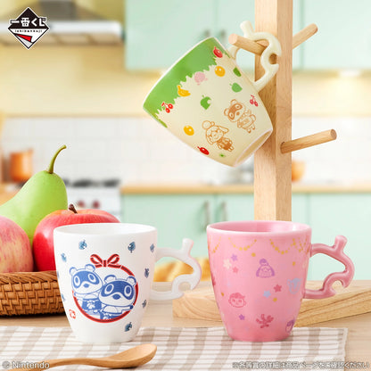 Ichiban Kuji Animal Crossing: Welcome Back! Happy Memories - C Prize Very Cute Mugs Complete Set of 3 Types