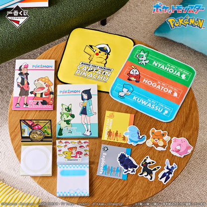 ICHIBAN KUJI ANIME POKEMON - G PRIZE - STATIONERY - COMPLETE SET OF 6 TYPES