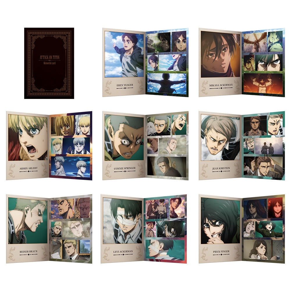 Ichiban Kuji Attack on Titan - Rumbling - F Prize - Memorial Card: The Final Battle Complete Set 8 Types