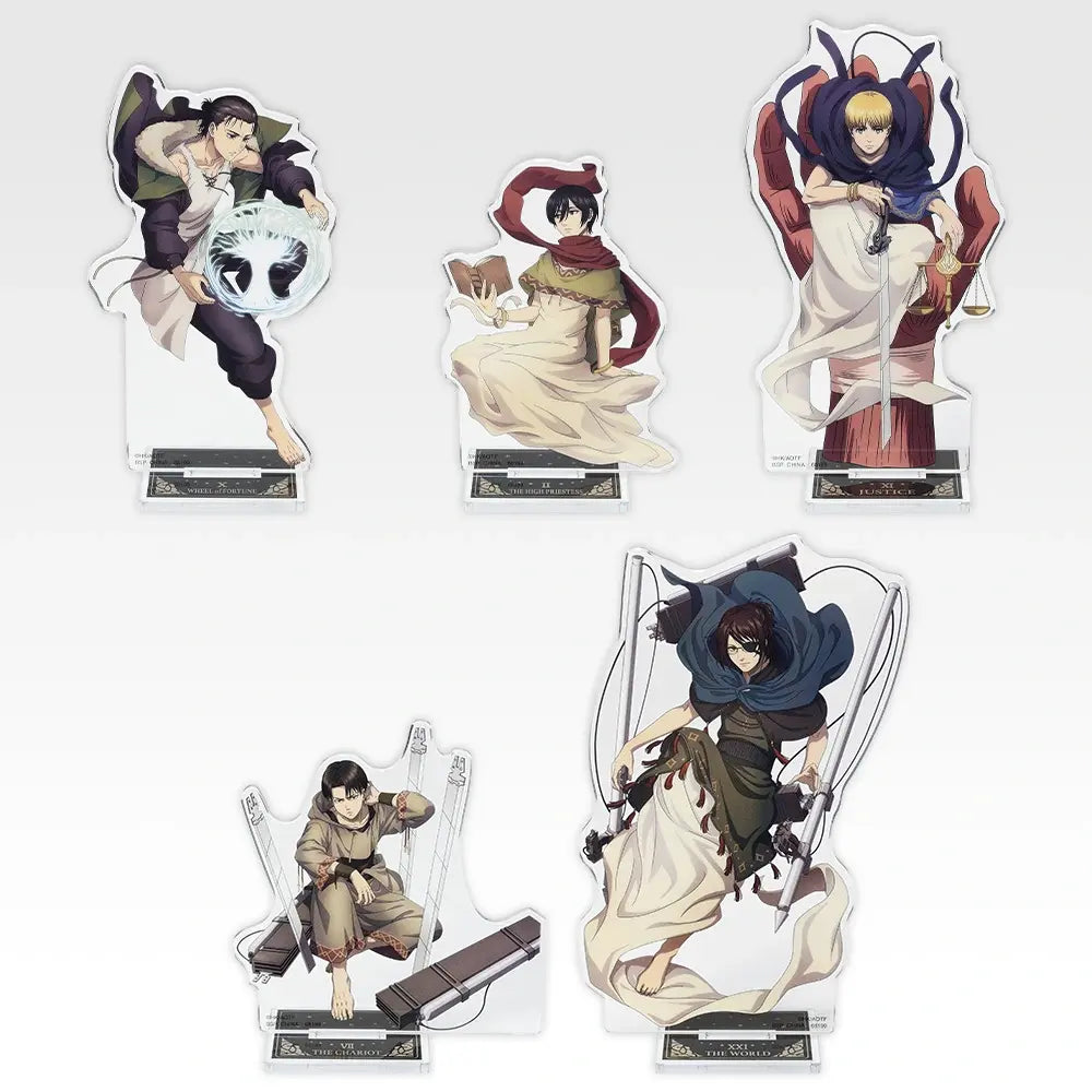 Ichiban Kuji Attack on Titan Choices and Consequences - I Prize Acrylic Stand Selection and Result Complete Set of 5 Types