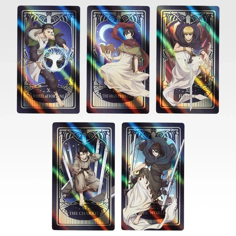 Ichiban Kuji Attack on Titan Choices and Consequences - J Prize Hologram Card Selection and Result Complete Set of 5 Types