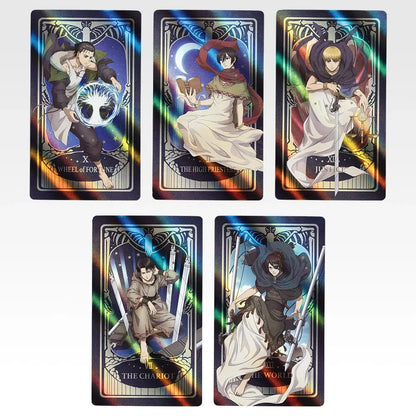 Ichiban Kuji Attack on Titan Choices and Consequences - J Prize Hologram Card Selection and Result Complete Set of 5 Types