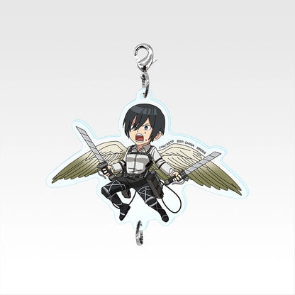 Ichiban Kuji Attack on Titan Each Person's Determination - F Prize Connectable Acrylic Charms Complete Set of 8 Types