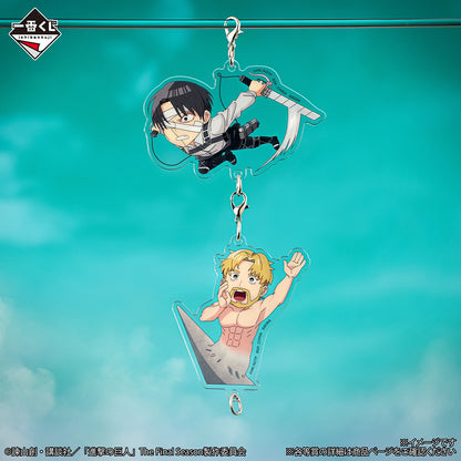 Ichiban Kuji Attack on Titan Each Person's Determination - F Prize Connectable Acrylic Charms Complete Set of 8 Types