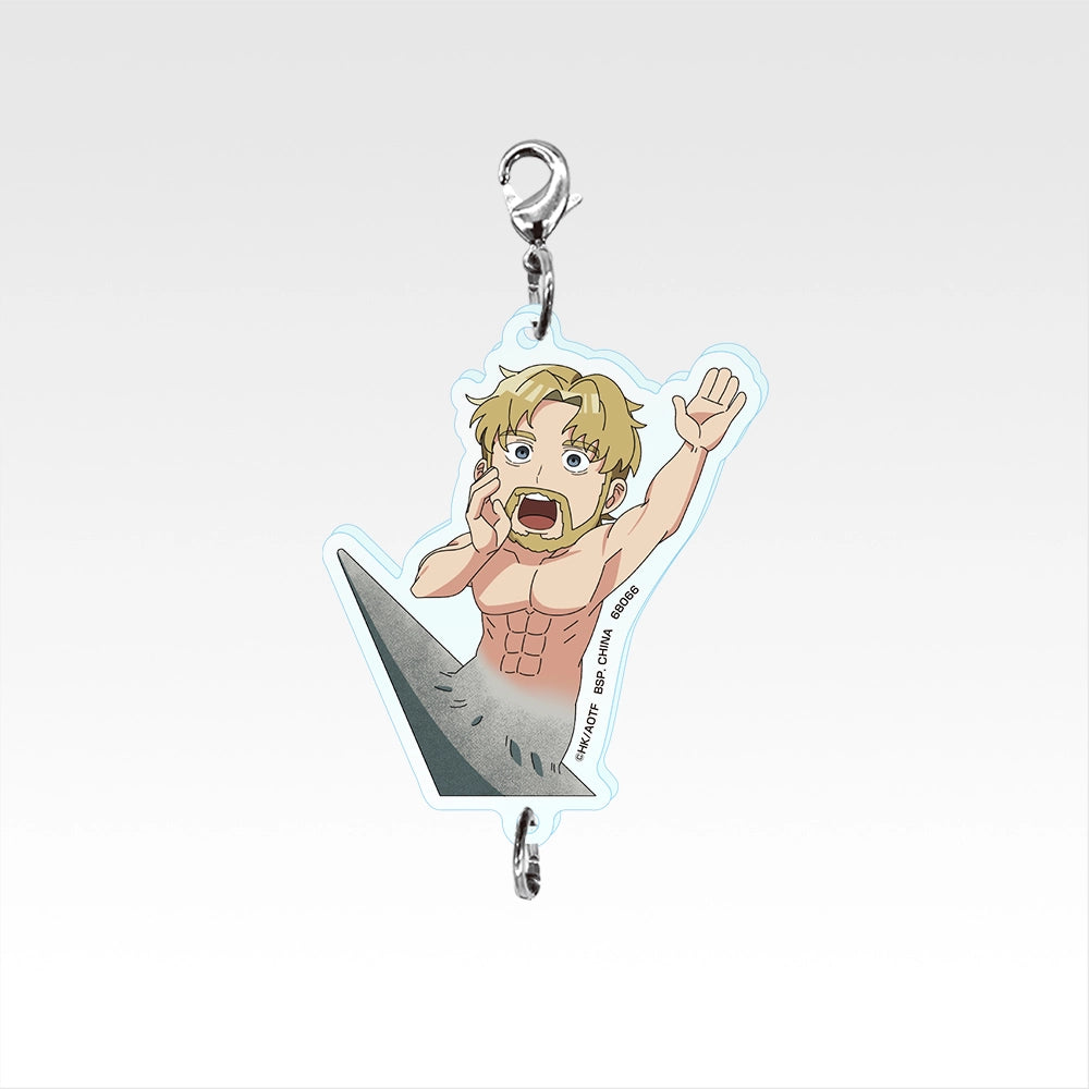 Ichiban Kuji Attack on Titan Each Person's Determination - F Prize Connectable Acrylic Charms Complete Set of 8 Types