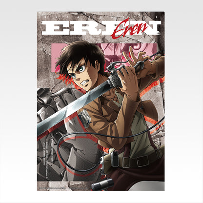 Ichiban Kuji Attack on Titan I'll Take Down the Beast Titan - F Prize Clear Poster Complete Set of 9 Types