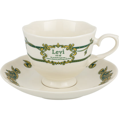 Ichiban Kuji Attack on Titan The World Outside the Walls - D Prize Teacup and Saucer Set Levi Model