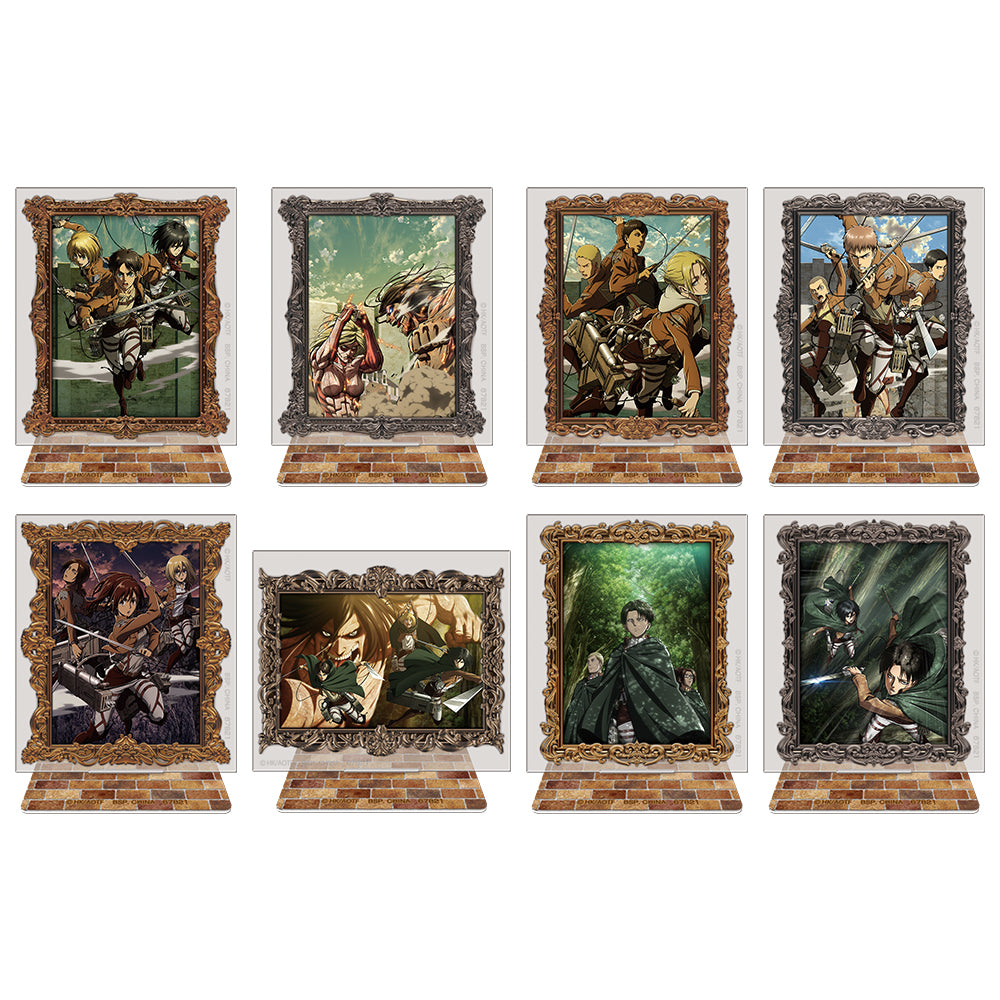 Ichiban Kuji Attack on Titan The World Outside the Walls - E Prize Acrylic Stand A Complete Set of 8 Types