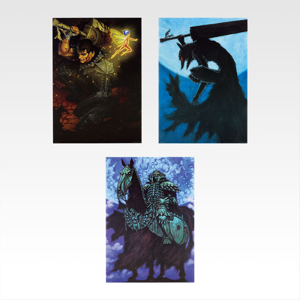 Ichiban Kuji Berserk Vow of Counterattack - D Prize Clear Poster Complete Set of 3 Types