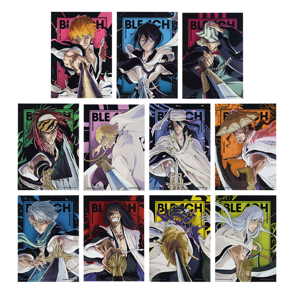 Ichiban Kuji Bleach Stirring Souls Vol.2 - H Prize Clear Poster Complete Set of 11 Types