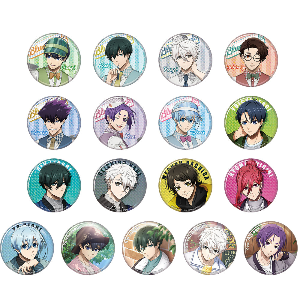 Ichiban Kuji Blue Lock Day Off - H Prize Holographic Badge Complete Set of 17 Types