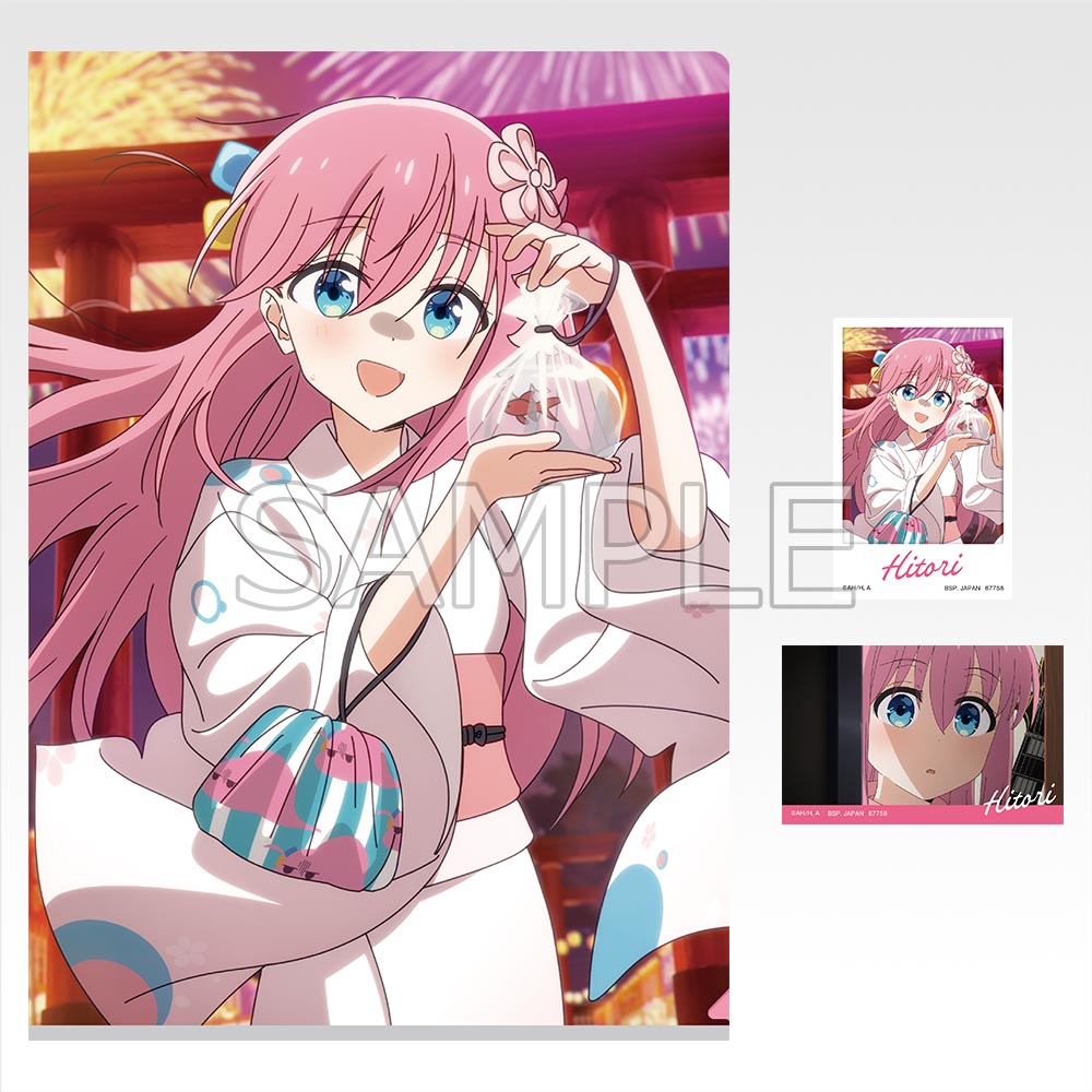 Ichiban Kuji Bocchi the Rock! Volume 4 - K Prize Clear File & Sticker Set Complete Set of 8 Types