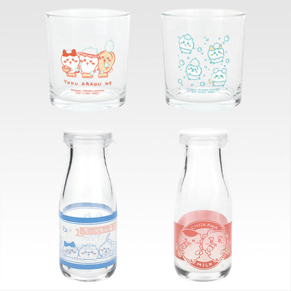 Ichiban Kuji Chiikawa A Warm and Cozy Chiikawa Bath - E Prize After-Bath Glass Complete Set of 4 Types
