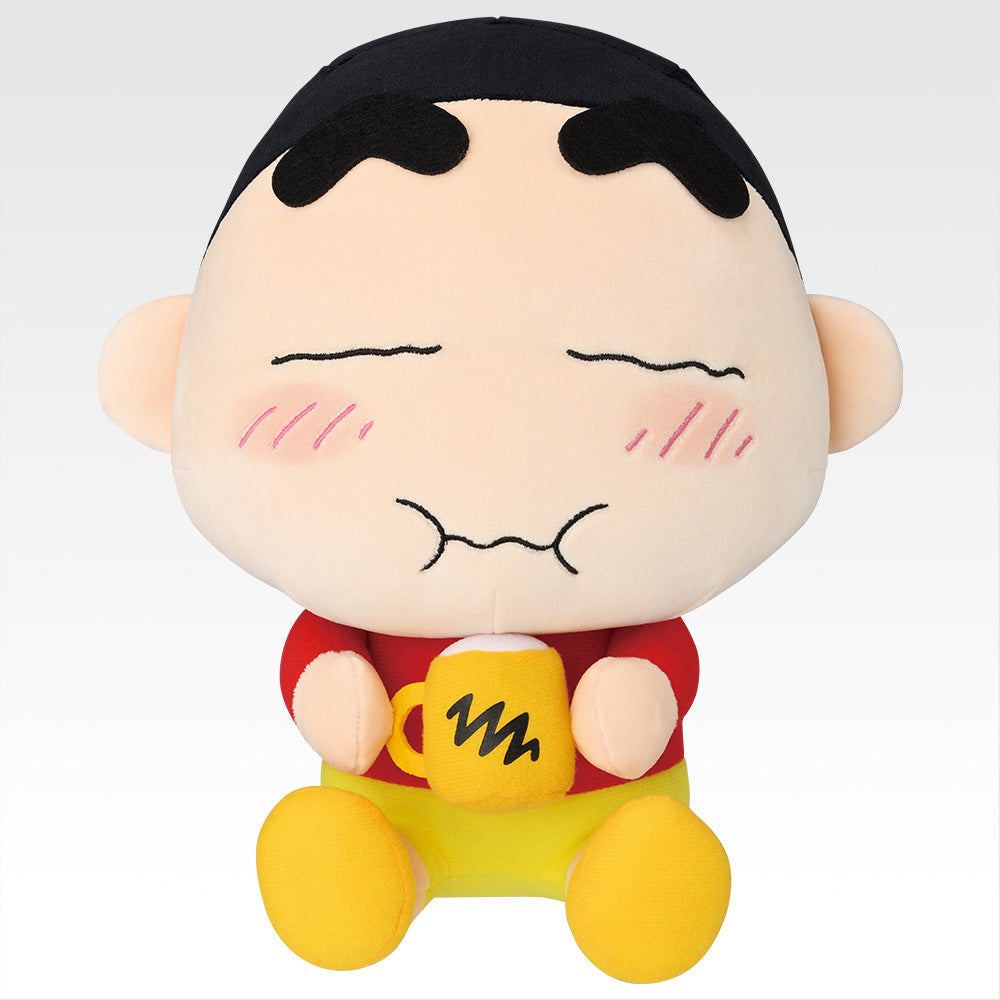 Ichiban Kuji Crayon Shin-chan I'm Full - A Prize Munching Shin-chan Plush Toy