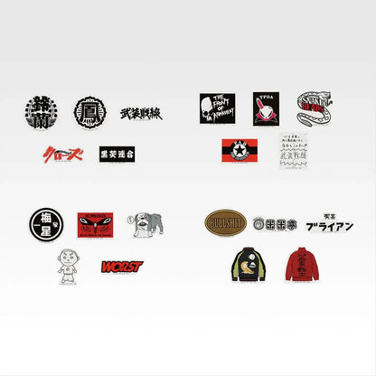 Ichiban Kuji Crows x Worst Wandering Crows - F Prize Flake Stickers (4 Types)