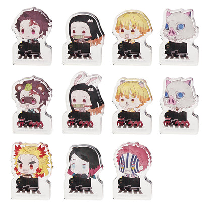 Ichiban Kuji Demon Slayer Burn Your Heart - E Prize Acrylic Mascot Stand Mugen Train Ver. Complete Set of 11 Types