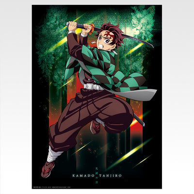 Ichiban Kuji Demon Slayer Kimetsu no Yaiba Brothers of Thunder - G Prize Poster Collection Complete Set of 15 Types