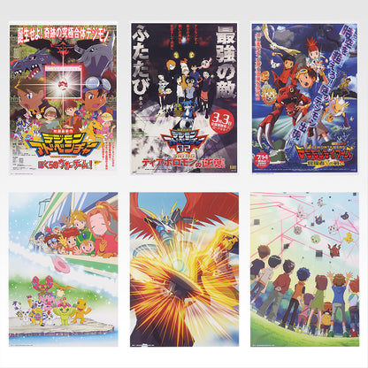 Ichiban Kuji Digimon Series Collision of Light and Darkness - D Prize Clear Poster Complete Set of 6 Types