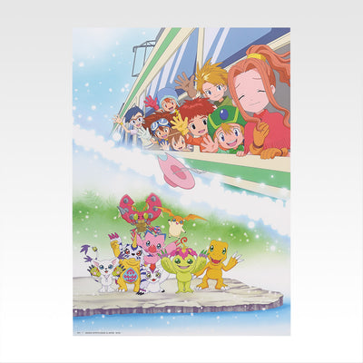 Ichiban Kuji Digimon Series Collision of Light and Darkness - D Prize Clear Poster Complete Set of 6 Types