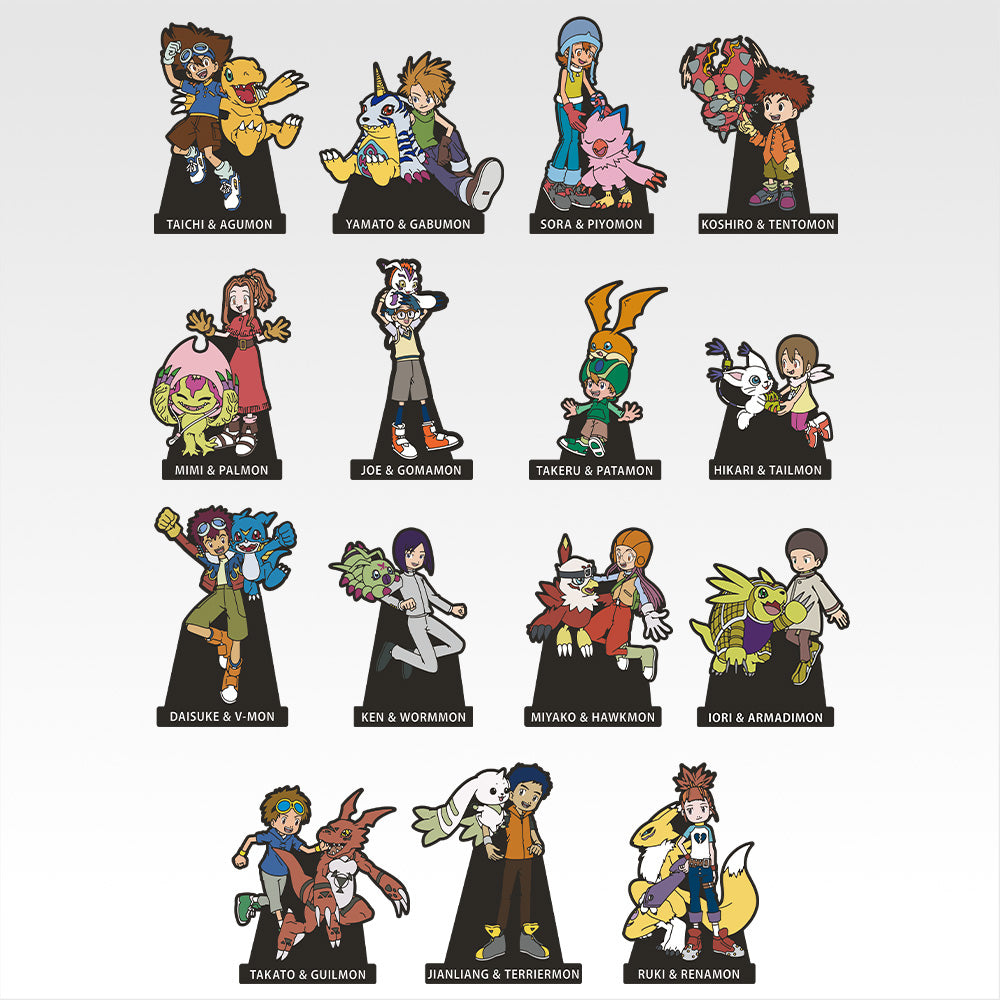 Ichiban Kuji Digimon Series Collision of Light and Darkness - G Prize Rubber Stand Complete Set of 15 Types