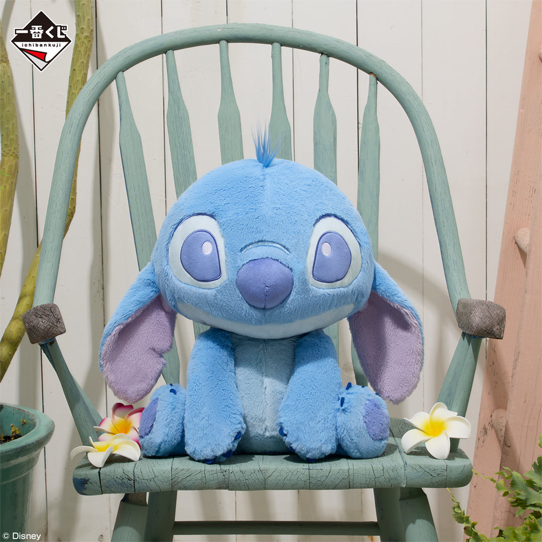 Ichiban Kuji Disney Lilo and Stitch Relaxed Summer - Last One Prize MYOOON Stitch Stuffed Toy