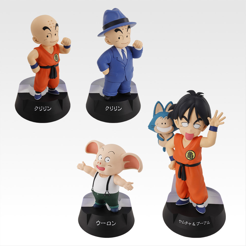 Ichiban Kuji Dragon Ball Assemble Collection Son Goku's Childhood - D Prize Krillin Oolong Yamcha and Puar Assemble Figure