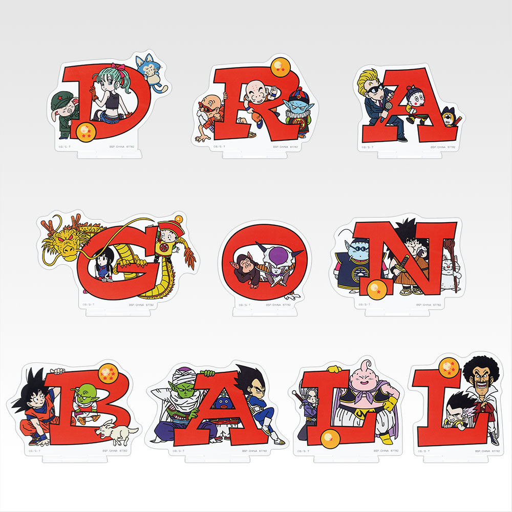 Ichiban Kuji Dragon Ball Assemble Collection Son Goku's Childhood - H Prize Acrylic Stand Complete Set of 10 Types