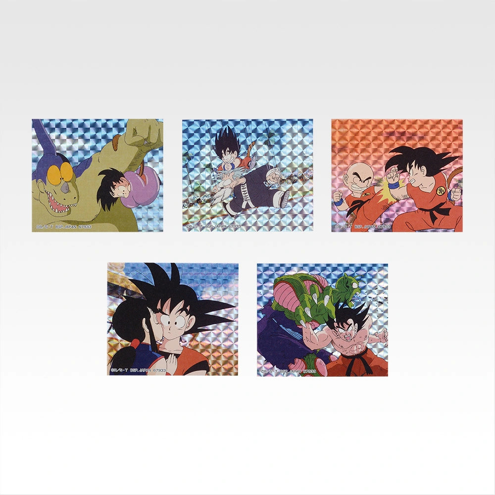 Ichiban Kuji Dragon Ball Battle of The Super Saiyan - I Prize Flake Prism Stickers Complete Set of 8 Types