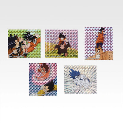 Ichiban Kuji Dragon Ball Battle of The Super Saiyan - I Prize Flake Prism Stickers Complete Set of 8 Types