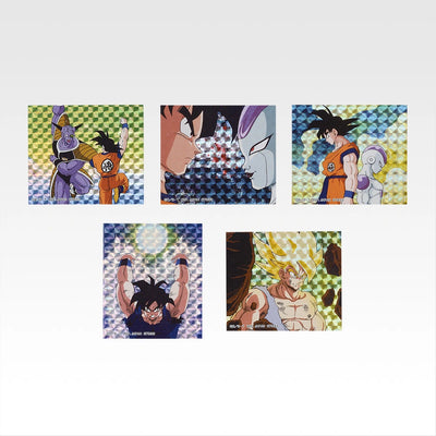 Ichiban Kuji Dragon Ball Battle of The Super Saiyan - I Prize Flake Prism Stickers Complete Set of 8 Types