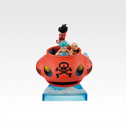 Ichiban Kuji Dragon Ball EX Showdown! Red Ribbon Army - D Prize Son Goku Bulma & Krillin Submarine Figure